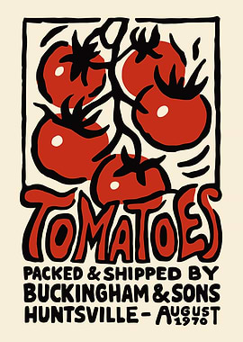 Vintage Tomatoes Advertisement Poster