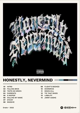 Drake - Honestly, Nevermind Album Cover