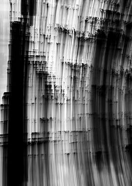 Abstract Black and White Motion Blur