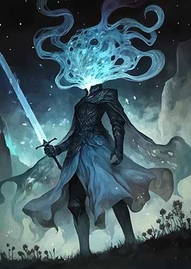 Headless Knight with Glowing Energy