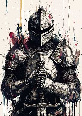 Knight in Armor with Sword