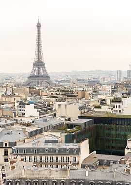 Paris cityscape with Eiffel Tower