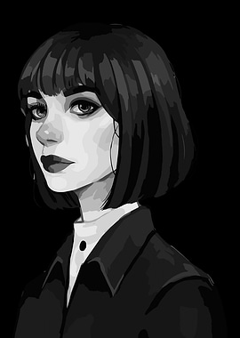 Monochrome Portrait of a Woman