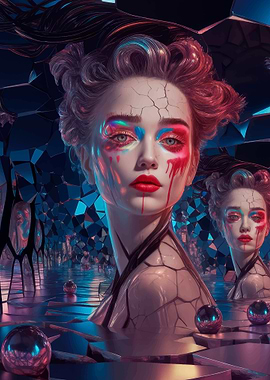 Cracked Beauty in a Mirrored World