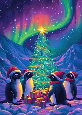 Penguins Christmas Celebration