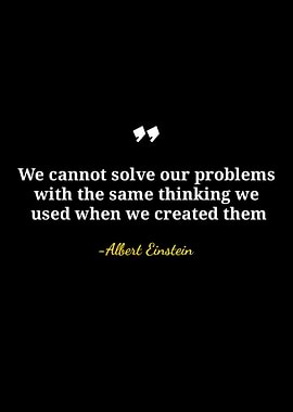 Einstein Quote on Problem Solving