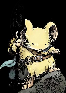 Adventurous Mouse Character Illustration