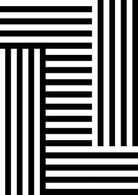 Black and White Striped Pattern