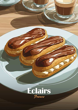 Eclairs and Coffee in France