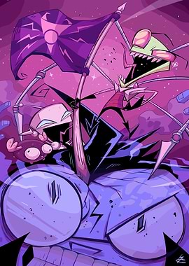 Invader Zim Cartoon Character Illustration