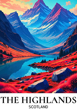 The Highlands Scotland Landscape Art