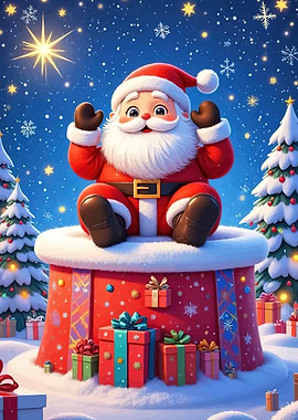 Santa Claus Gift Box