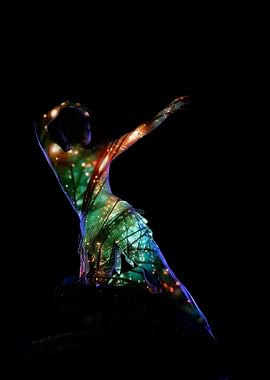 Fairy Body Art Projection