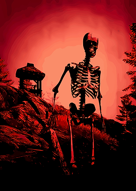 Red Skeleton Landscape
