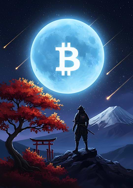 Samurai Bitcoin Moon