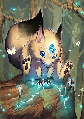 Cute Forest Creature with Gem