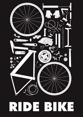 Ride Bike: Exploded Bicycle Parts