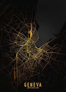 Geneva Golden City Map