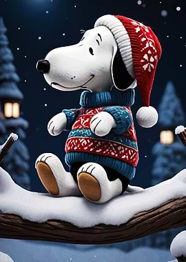 Snoopy in Winter Outfit