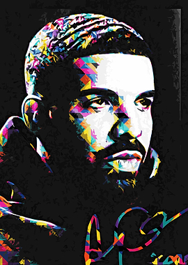Drake Colorful Portrait