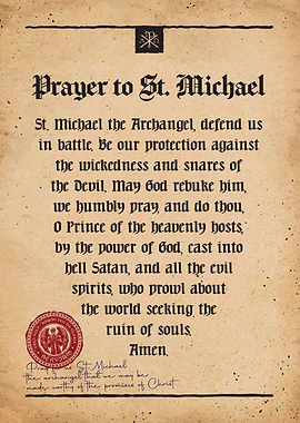 Prayer to St. Michael Parchment