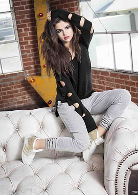 Selena Gomez Casual Fashion Portrait