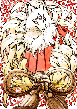 Nine-tailed Fox Spirit Illustration