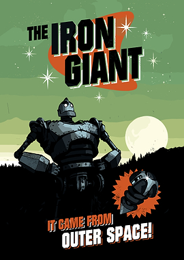 The Iron Giant Retro Poster