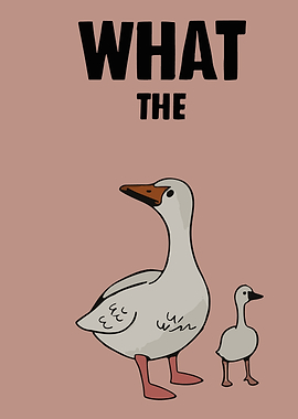 What the Duck Cartoon Illustration