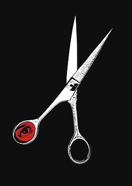 Scissors with Eye Graphic