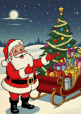 Santa Claus Sleigh Gifts