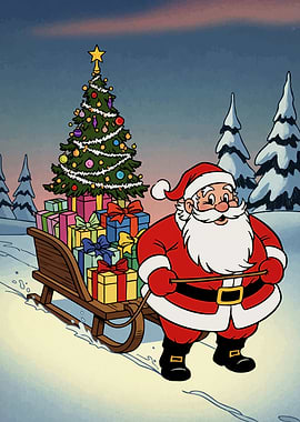 Santa Claus Sleigh Gifts