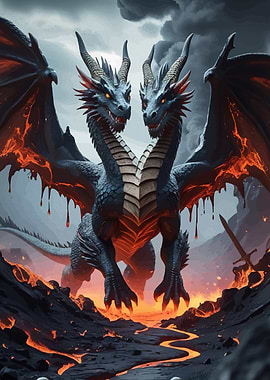 Two-Headed Dragon Volcanic Landscape