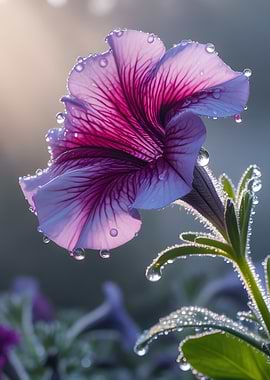 Dew-Kissed Petunia Blossom