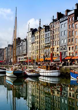 Honfleur Harbor, France