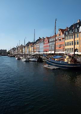 Nyhavn Harbor, Copenhagen, Denmark