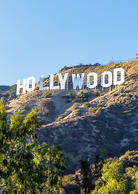Hollywood Sign on Hillside