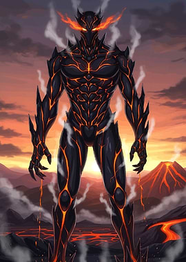 Lava Golem Standing Tall