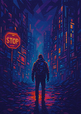 Neon Cyberpunk Cityscape