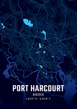 Port Harcourt Midnight City Map