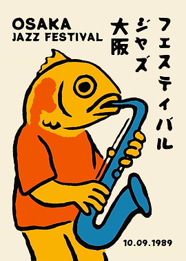 Osaka Jazz Festival 1989 Poster