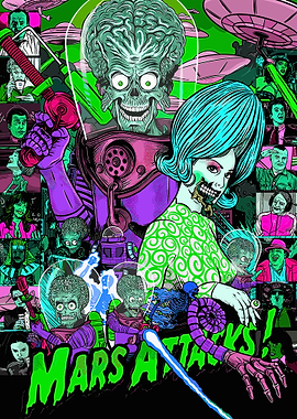 Mars Attacks! Movie Poster Art