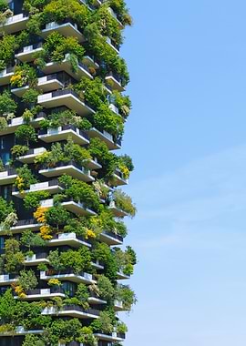 Vertical Forest Building with Balcony Gardens