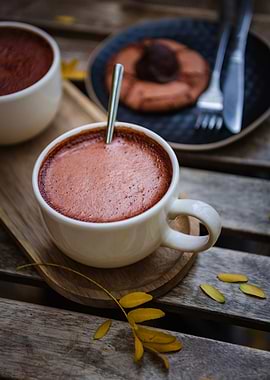 Hot Chocolate and Dessert Still Life