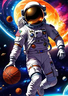 Astronaut Space Basketball