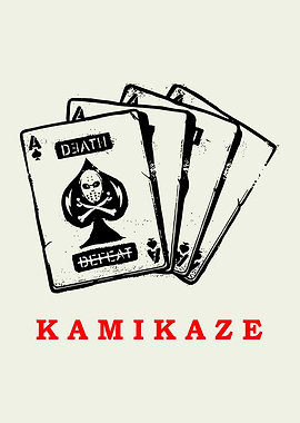 Kamikaze Playing Cards Death Defeat Ace