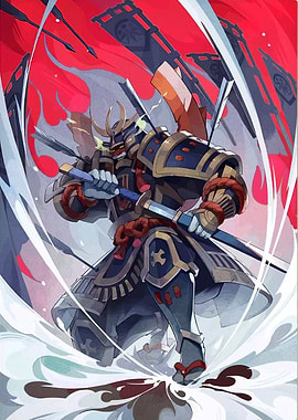 Samurai Warrior in Action