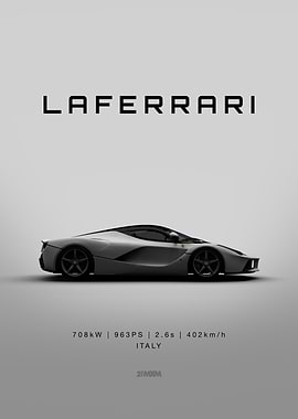 LaFerrari Car Poster