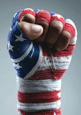 American Flag Boxing Hand Wrap