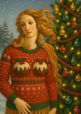 Venus in Christmas Sweater